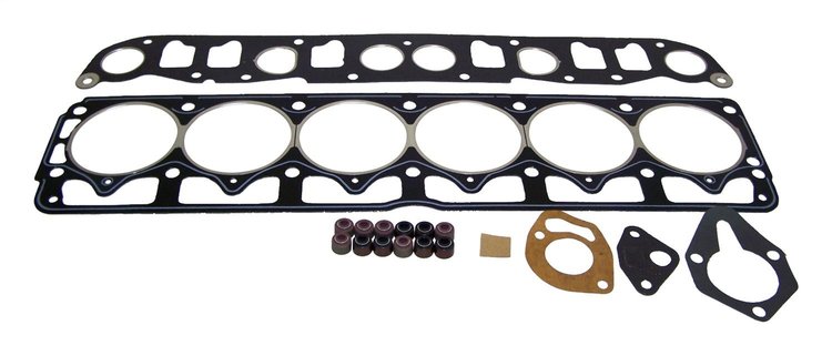 4761015 Engine Gasket Set for 1987-1990 Jeep XJ Cherokee, MJ Comanche w/ 4.0L Engine [Multi Colors, Metal, Paper, Rubber, Upper]
