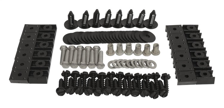 4918K Fender Flare Hardware Kit for 97-06 Jeep TJ Wrangler, Includes all hardware needed to mount fender flares to the vehicle.