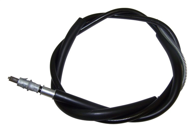 52004706 Parking Brake Cable for 1990 Jeep YJ Wrangler, 66-1/2 in. Long [Black, Plastic, Rubber, Steel, Rear]