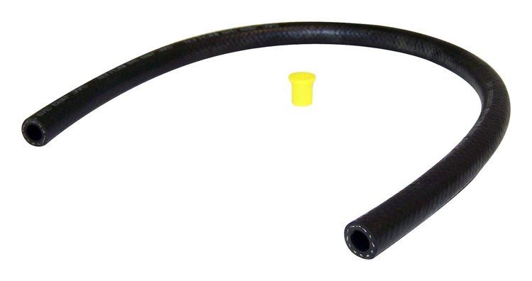 52038016R Power Steering Return Hose for 91-95 YJ Wrangler w/ 2.5L, 4.0L Engines, 24 in. Long [Black, Rubber]
