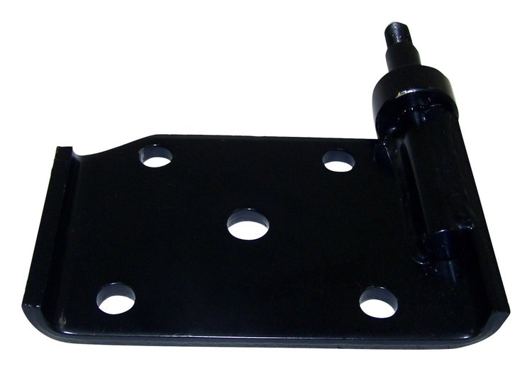 52040348 Leaf Spring Plate for Select 1987-1995 Jeep YJ Wrangler, Except Egypt and Venezuela [Black, Steel, Front]