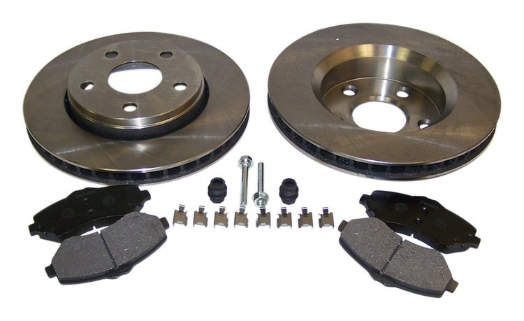 52060137K Disc Brake Service Kit for 2007-2018 Jeep JK Wrangler w/ 11.89 in. Rotors, Includes 2 Rotors