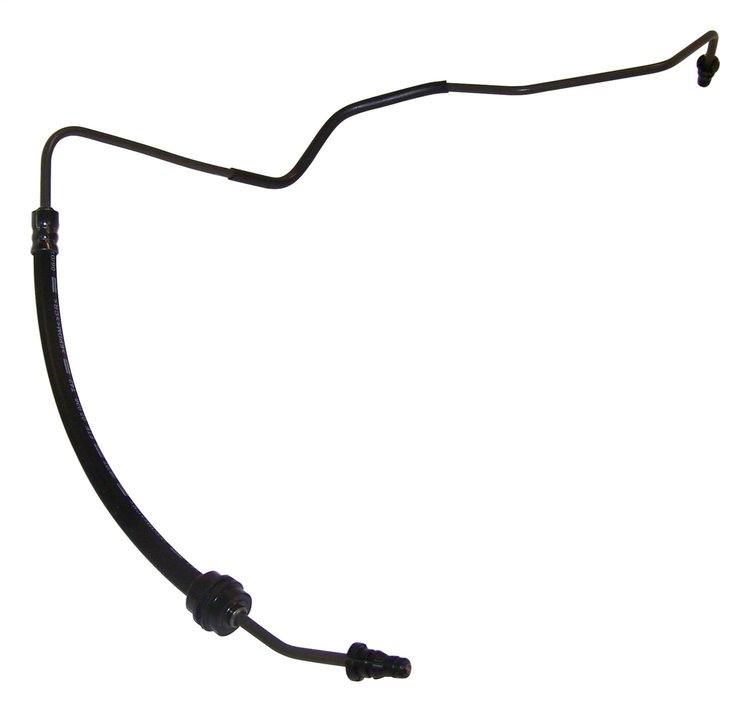 52060477AE Clutch Hose for 2007-2011 Jeep JK Wrangler w/ LHD [Black, Silver, Rubber, Steel]