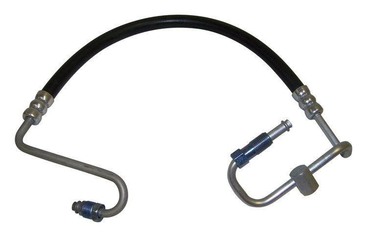 52088548AB Power Steering Pressure Hose for 1997-2002 Jeep TJ Wrangler w/ LHD, w/ 2.5L Engine [Black, Silver, Metal, Rubber]