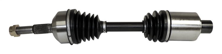 52111778AB Axle Shaft Assembly for 2002-2007 Jeep JK Liberty w/ 3.7L Engine, 25.25 in. Long [Unpainted, Rubber, Steel, Front]