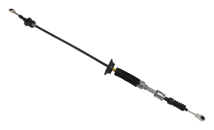 52126222AE Transfer Case Shift Cable for 2007-2018 JK Wrangler w/ Manual Transmission [Black, Plastic, Rubber, Steel]