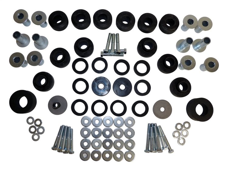 5462446MK Body Mount Master Kit for 1979-1983 Jeep CJ5, 1979-1986 CJ7, 1981-1986 CJ8 w/Factory Steel Body