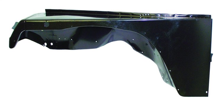 55013515 Fender for 1987-1995 YJ Wrangler, Black Primed [Black, Metal, Front]