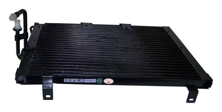 55036366 A/C Condenser for 1997-1999 Jeep TJ Wrangler w/ 2.5L, 4.0L Engine [Black, Metal]