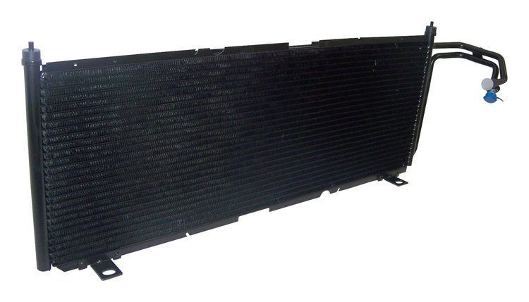 55036595AD A/C Condenser for 1997-01 XJ Cherokee w/ 2.5L, 4.0L Engine [Black, Metal]