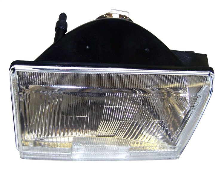 55054577 Headlight for 1993-1996 Jeep ZJ Grand Cherokee w/ LHD, Features Glass Lens, Uses H4 Style Bulb (Not Included)