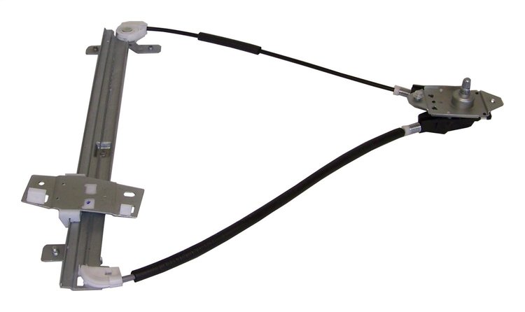 55076024AD Window Regulator for 1997-2006 Jeep TJ Wrangler [Black, Silver, Metal, Plastic, Front]