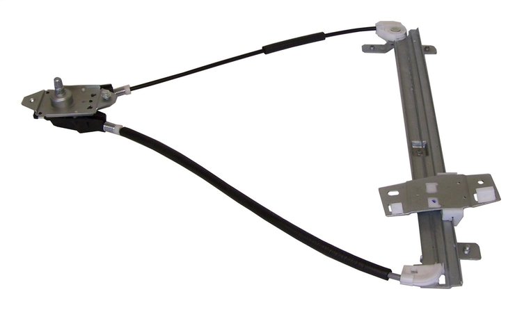 55076025AD Window Regulator for 1997-2006 Jeep TJ Wrangler [Black, Silver, Metal, Plastic, Front]