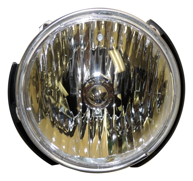 55078149AC Headlight for Jeep 2007-2018 JK Wrangler, USA & Canada [Black, Clear, Glass, Plastic, Front]