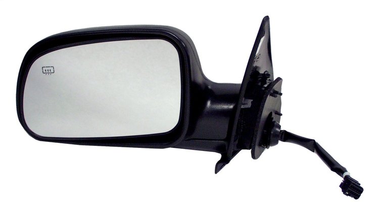 55155233AC Mirror for 1999-2004 Jeep WJ Grand Cherokee, Black [Black, Glass, Metal, Plastic, Front]