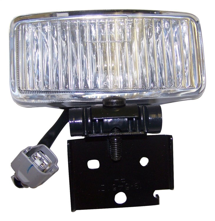 55155312 Fog Light for 1997-1998 Jeep ZJ Grand Cherokee, Black Metal Mount [Black, Clear, Glass, Metal, Front]
