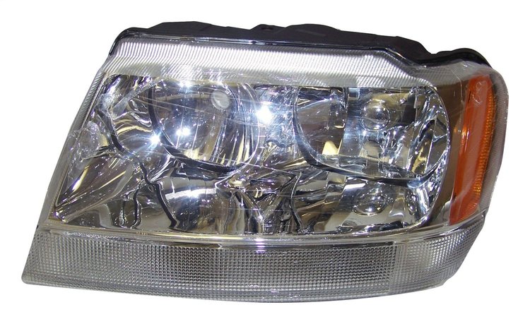 55155577AE Headlight for Select 2001-2004 Jeep WG Grand Cherokee, w/ LHD, Sport & Premium Models, Does Not Include Bulbs