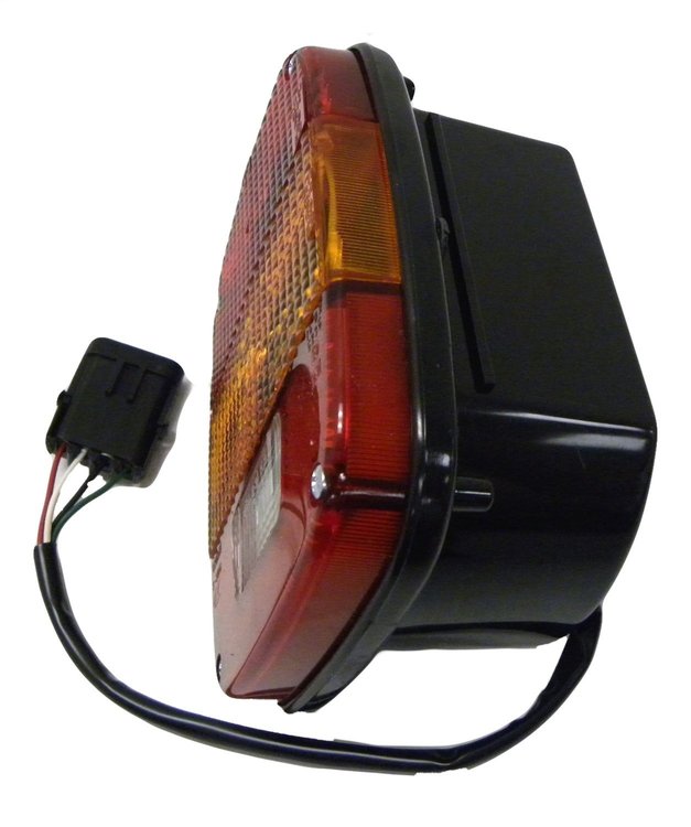 55155624AC Tail Light for 1997-2006 TJ Wrangler (Europe), 4 Prong Plug, Left or Right [Amber, Red, White, Plastic, Rear]