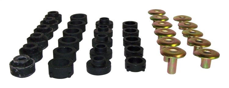 55176180K Body Mount Kit for 1997-2006 Jeep TJ Wrangler Including Unlimited Models