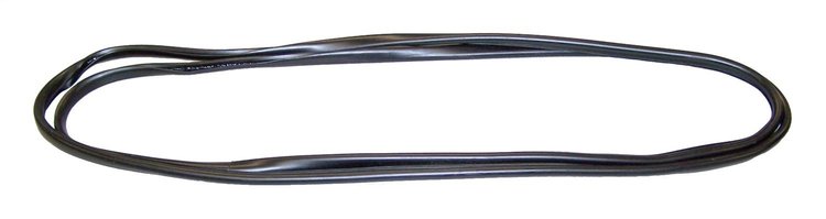55176430AD Windshield Weatherstrip for 1997-2006 Jeep TJ Wrangler [Black, Rubber, Front]