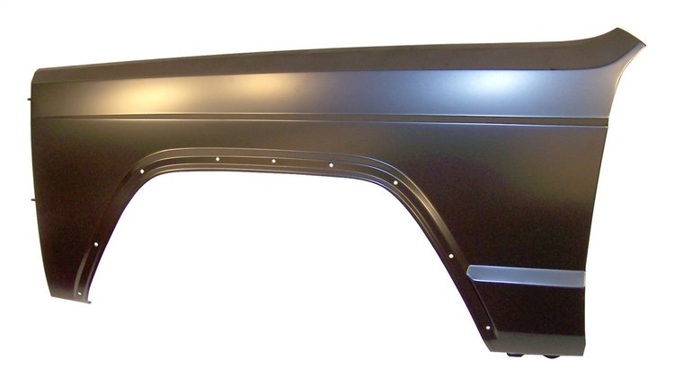 55235227 Fender for 1984-1996 Jeep XJ Cherokee, Black Primed [Black, Metal, Front]