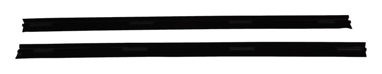 55235406K Door Glass Weatherstrip Kit for 1984-1996 Jeep XJ Cherokee 2-Door [Black, Rubber, Steel, Front]