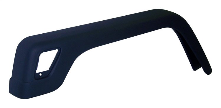 55254919 Fender Flare for Select 97-06 Jeep TJ Wrangler w/o Sahara or Rubicon Package, Black, Textured, 3-3/4 in. Overall Width