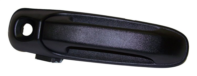 55360333AF Door Handle for 02-07 Jeep KJ Liberty, Black Textured Finish [Black, Metal, Plastic, Front]
