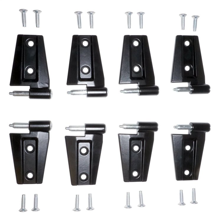 55395384K8 Door Hinge Kit for 2007-18 Jeep JK Wrangler w/ 4-Doors, Includes 4 Left and 4 Right Hinges and Hardware