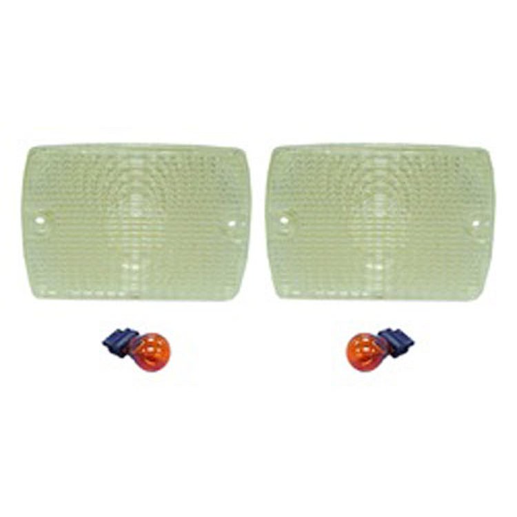 Clear Parking/Turn Signal Lights Kit for 1987-1993 Jeep Wrangler YJ