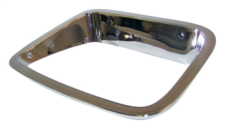56003104 Headlight Bezel for 1987-1995 Jeep YJ Wrangler, USA & Canada [Chrome, Plastic, Front]