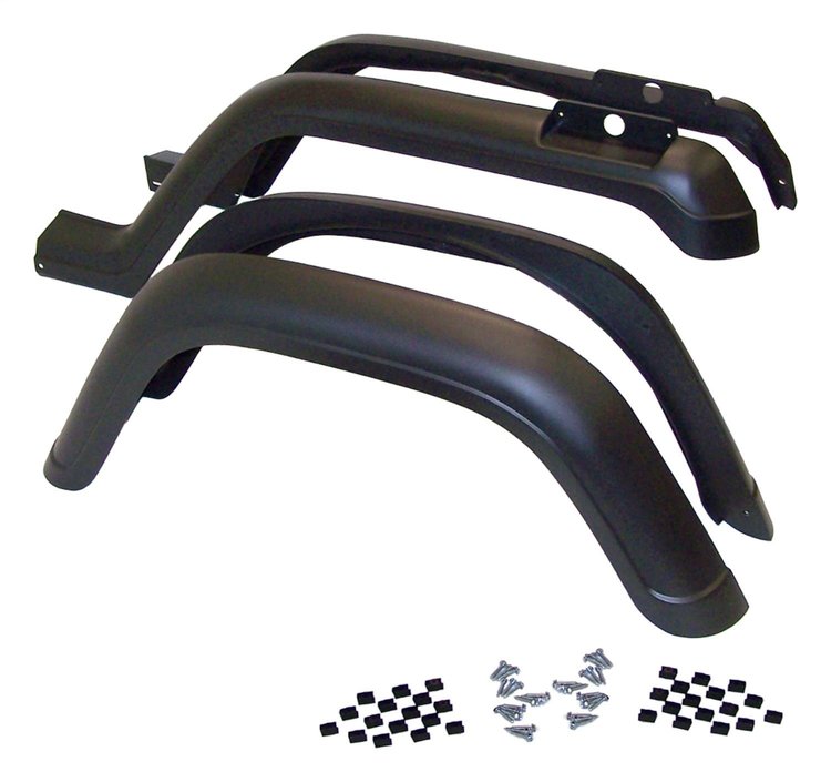 5AHK Fender Flare Kit for 87-95 Jeep YJ Wrangler (Except Renegade), Includes 4 Flares and Hardware