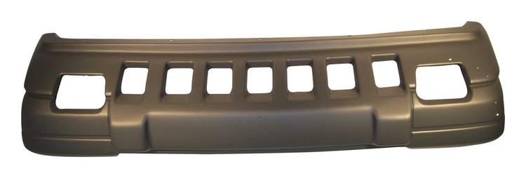 5DN63SS5 Fascia for 1996-1998 Jeep ZJ Grand Cherokees w/ Laredo Package w/ Fog Lamps, Gray Textured [Gray, Plastic, Front]