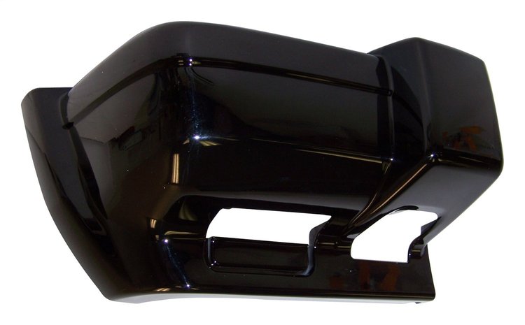 5DY00DX8AB Bumper End Cap for 1997-2001 Jeep XJ Cherokee, Gloss Black Finish [Black, Plastic, Front]