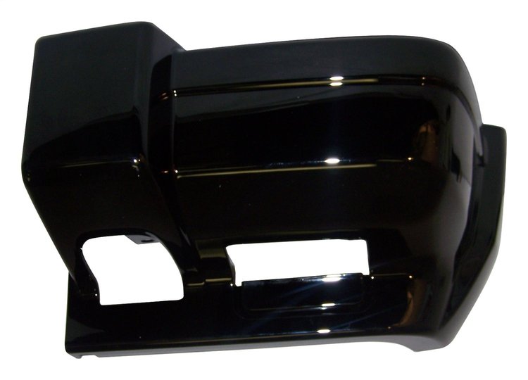 5DY01DX8AB Bumper End Cap for 1997-2001 Jeep XJ Cherokee, Gloss Black Finish [Black, Plastic, Front]