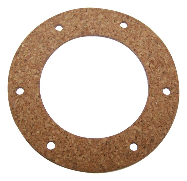 635641 Fuel Sending Unit Gasket for 1945-1949 CJ-2A, 1949-1953 CJ-3A, 1953-1956 CJ-3B, w/ 6-Bolt Sending Unit [Brown, Cork]