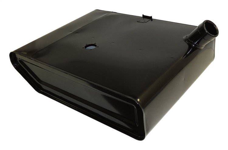 640685 Fuel Tank for 1945-56 Jeep CJ-2A, CJ-3A, CJ3B, Metric Plug # M12 x 1.50 [Black, Steel]