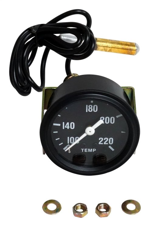 640762 Engine Coolant Temperature Gauge, 1945-1947 Jeep Willys, 1941-1943 Willys MB