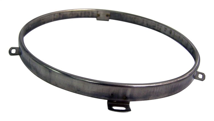 68003772AA Headlight Retainer for 2007-2018 Jeep JK Wrangler, Left or Right [Unpainted, Stainless Steel, Front]