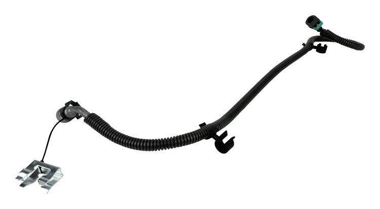 68141849AD Fuel Line for 2012-2018 Jeep JK Wrangler w/ 3.0L Gasoline & 3.6L Engines [Black, Plastic, Stainless Steel, Front]