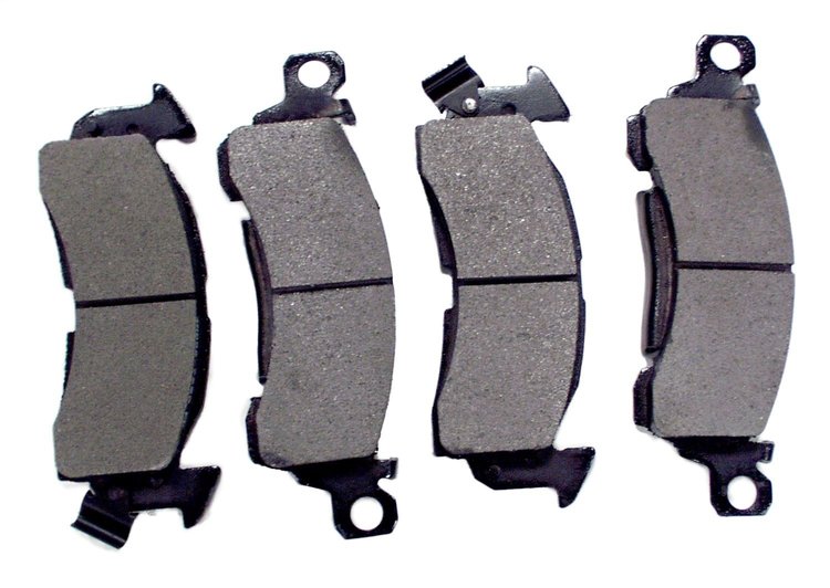83504371 Brake Pad Set for 1974-1991 Jeep SJ, J-Series, Includes Left and Right [Gray, Semi-Metallic, Front]