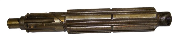 A519 Main Shaft for 1941-1945 Jeep MB w/ T84 Transmission, 9-5/16 in. Long, 6 Splines [Unpainted, Steel]