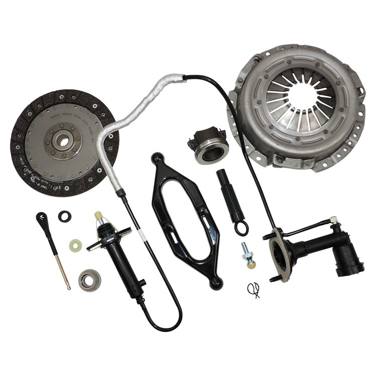 CMK14 Clutch Master Kit for 2003-2004 Jeep TJ Wrangler w/ 2.4L Engine [Black, Unpainted, Rubber, Semi-Metallic, Steel]