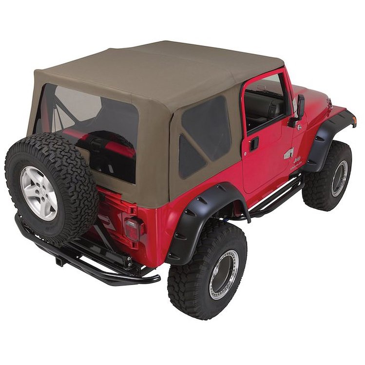 CT20336 Khaki Diamond Complete Soft Top for 1997-2003 Jeep Wrangler, 1997-2003 Jeep TJ, 2004-2006 Jeep Wrangler SE