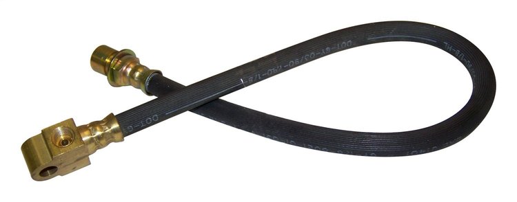 J5352701 Brake Hose for 1974-1975 Jeep J-Series, 19 in. Long [Black, Zinc, Metal, Rubber, Rear]