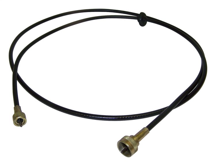 J5353092 Speedometer Cable for 1974-1979 Jeep SJ, J-Series w/ Automatic Transmission w/o Cruise Control [Black, Rubber, Steel]