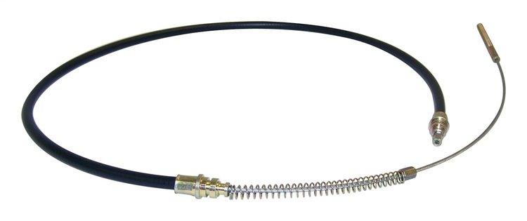 J5353238 Parking Brake Cable for 1976-1986 Jeep CJ-7, 61.75 in. Long [Black, Unpainted, Plastic, Rubber, Steel, Front]