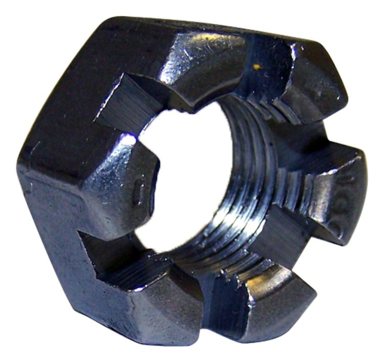 J8124818 Tie Rod End Nut for 1974-1991 Jeep SJ, J-Series [Unpainted, Steel]