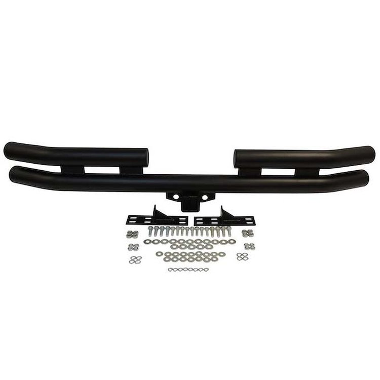 RT20007 Double Tube Rear Bumper for 1976-1983 Jeep CJ5, 1976-1986 Jeep CJ7, 1981-1985 Jeep Scrambler, 1987-2003 Jeep Wrangler