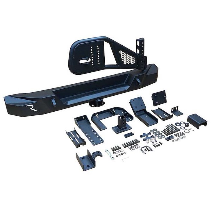 Heavy Duty Trail Guard Rear Bumper for 2007-2017 Jeep Wrangler